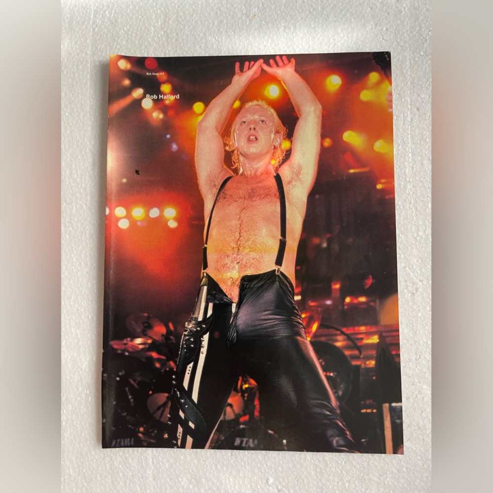 Vintage Judas Priest Rob Halford pinup